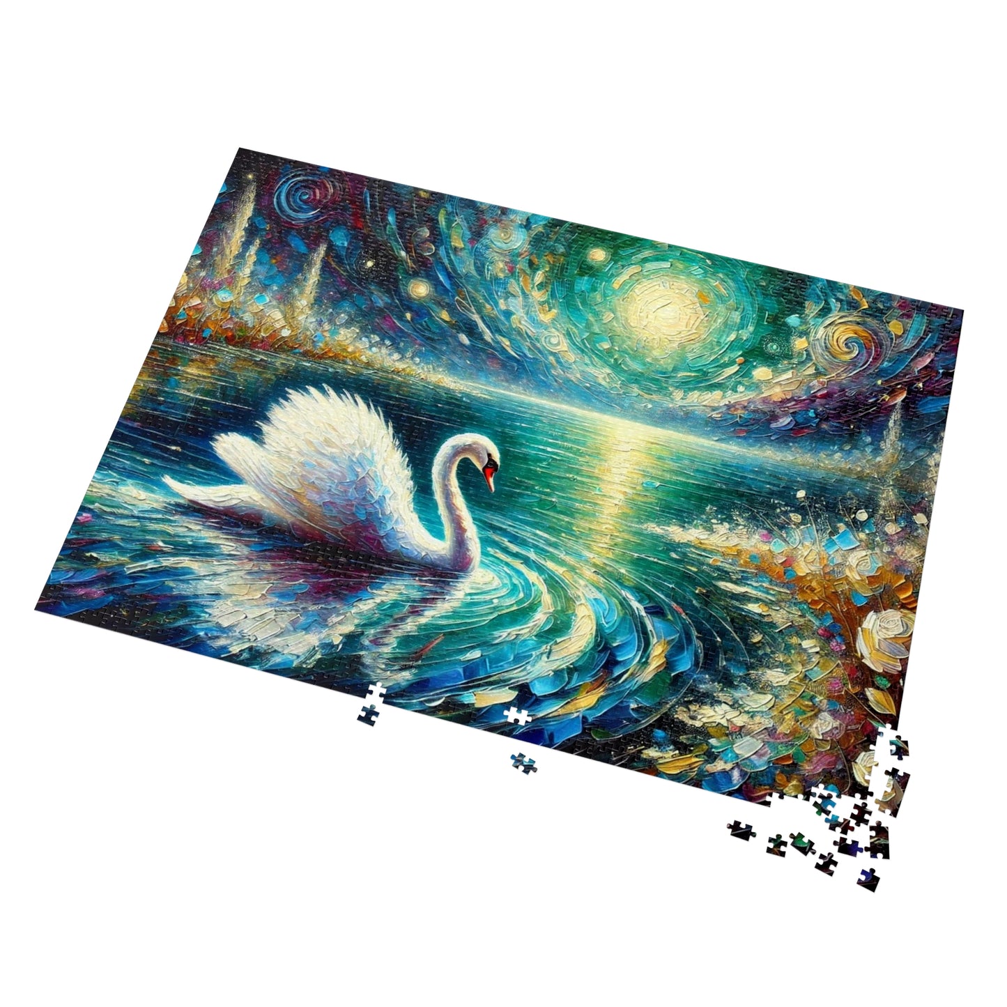 Moonlit Waters: The Grace of the Swan