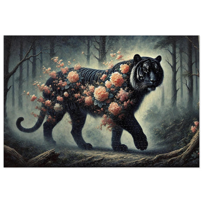 The Floral Tiger: Blossoms in the Shadows