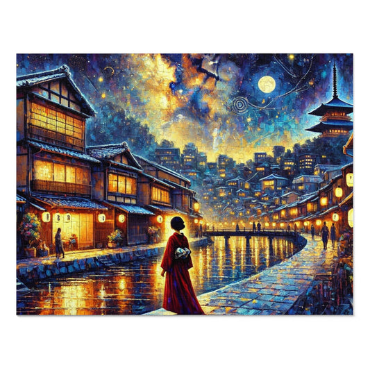 Moonlit Streets in Kyoto