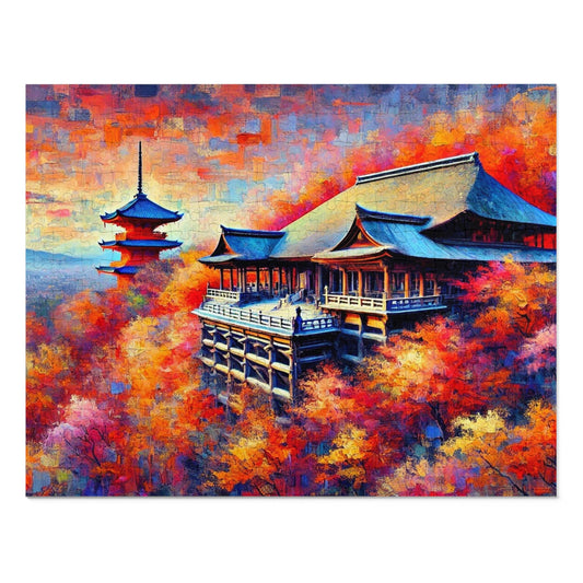 Kiyomizu Temple: Autumn's Painted Symphony