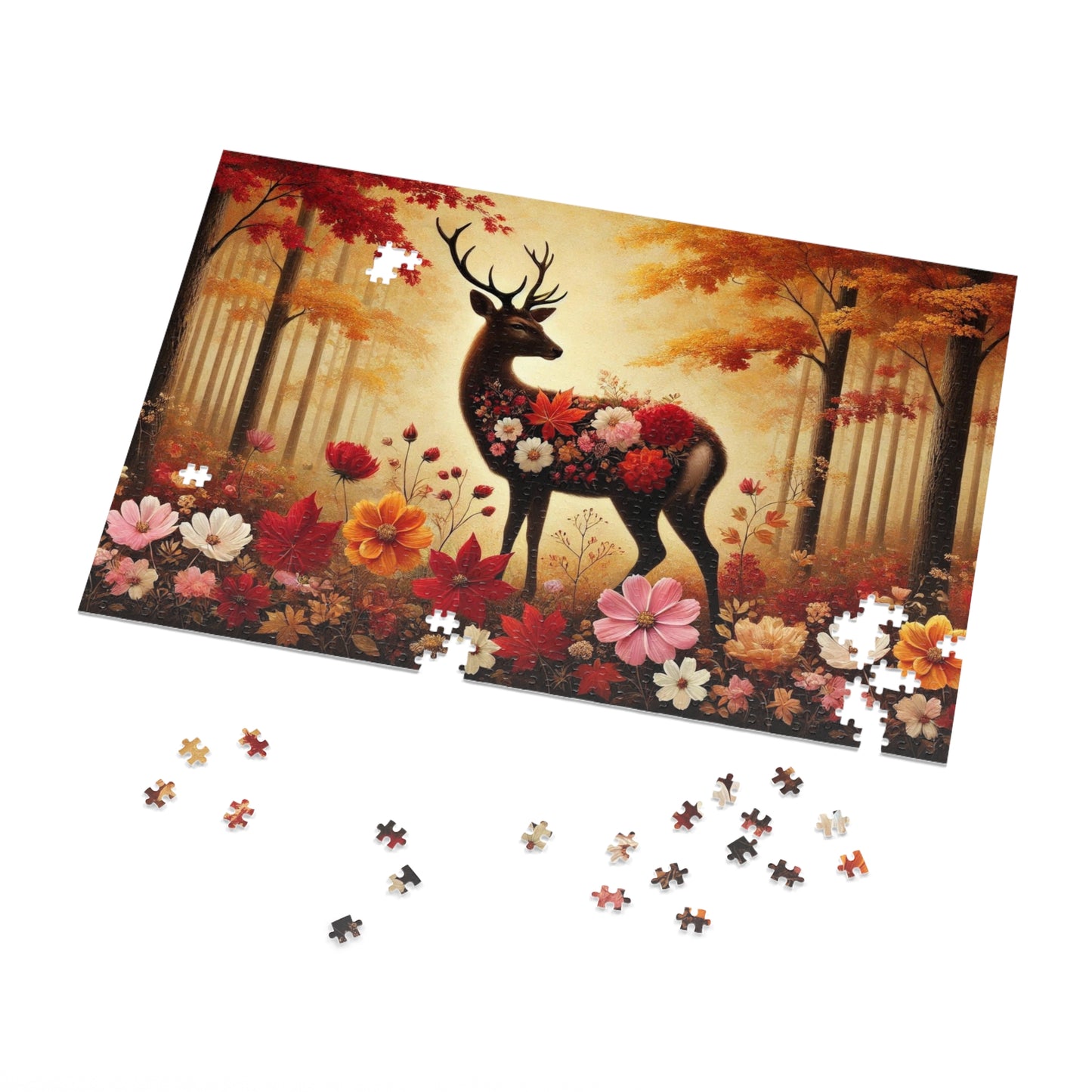 The Autumn Stag: A Forest in Bloom