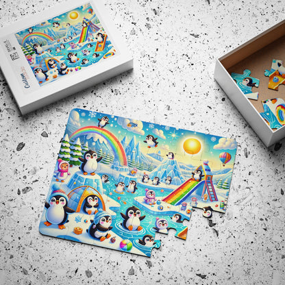 Penguin Paradise: A Rainbow Winter Wonderland