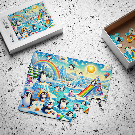 Penguin Paradise: A Rainbow Winter Wonderland