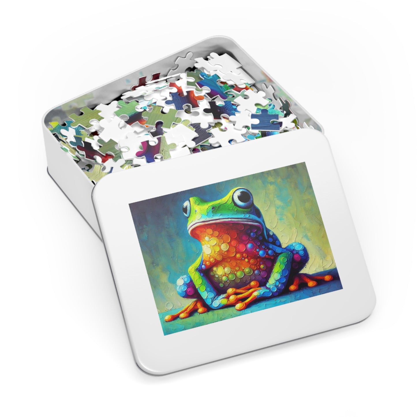 Rainbow Tree Frog: A Bubble Symphony