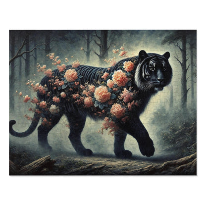 The Floral Tiger: Blossoms in the Shadows