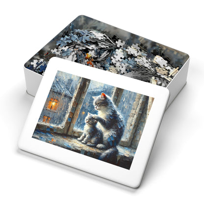 Rain Window Cat Duet