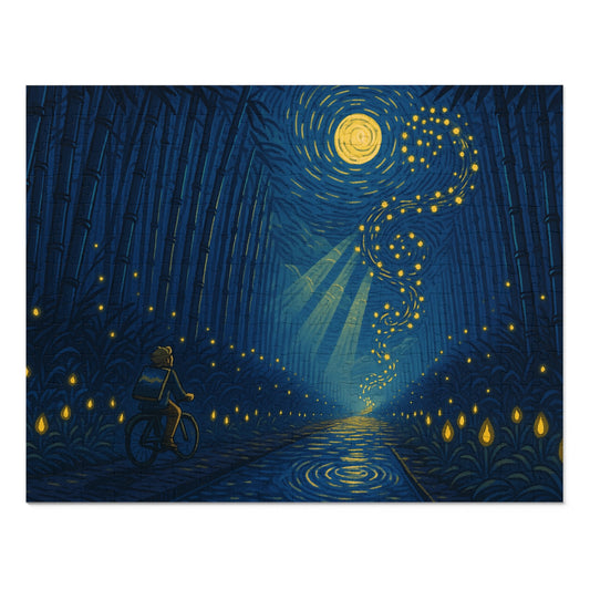 Firefly Nocturne in the Bamboo Grove: A Journey Through Luminous Night
