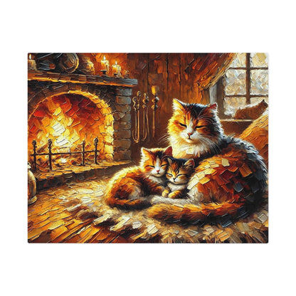 Fireside Whispers: A Mother’s Warmth