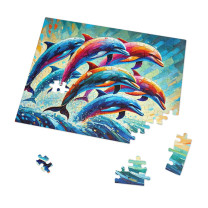 Rainbow Dolphins: A Dance of Ocean Prisma