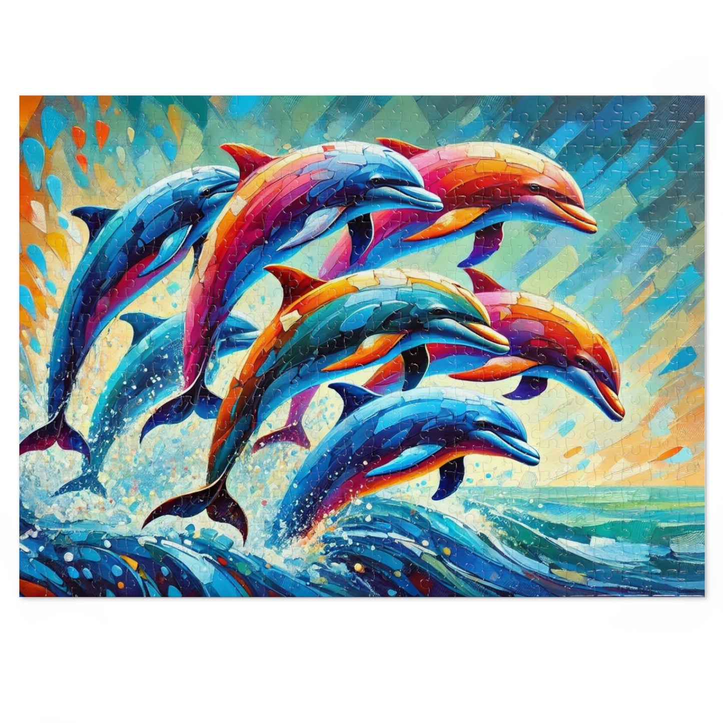 Rainbow Dolphins: A Dance of Ocean Prisma