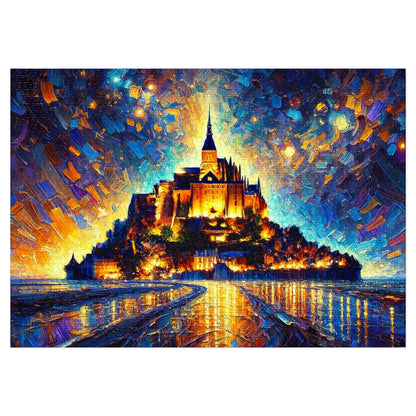 Mont Saint-Michel: A Palette Knife Symphony