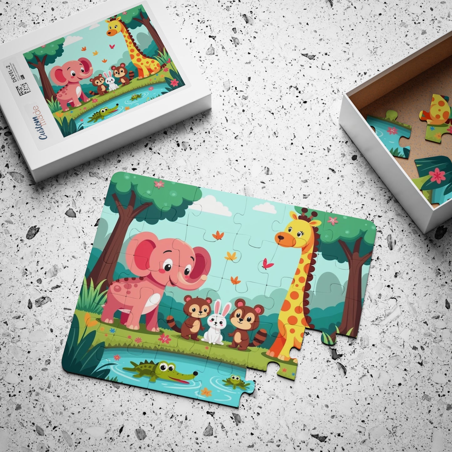 Forest Friends by the Pond: A Joyful Puzzle Adventure for Young Minds