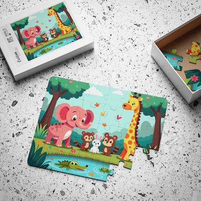 Forest Friends by the Pond: A Joyful Puzzle Adventure for Young Minds