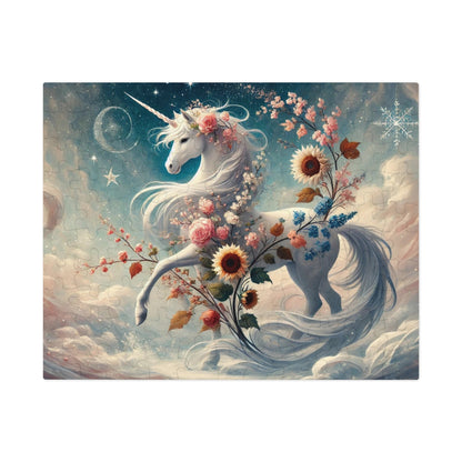 Moonlit Unicorn: A Celestial Dance Through the Seasons