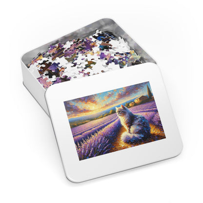 A Cat Among the Lavender Fields in Provence