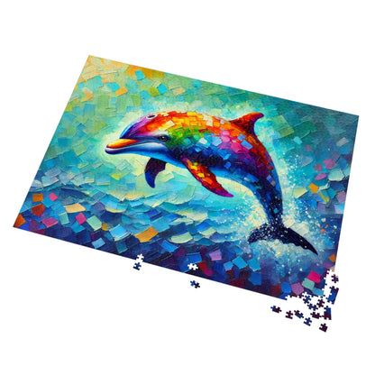 Rainbow Wave: The Joyful Leap of the Dolphin